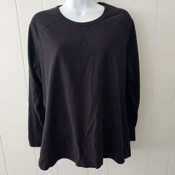 Eddie Bauer basic black long sleeve - Picture 1 of 3